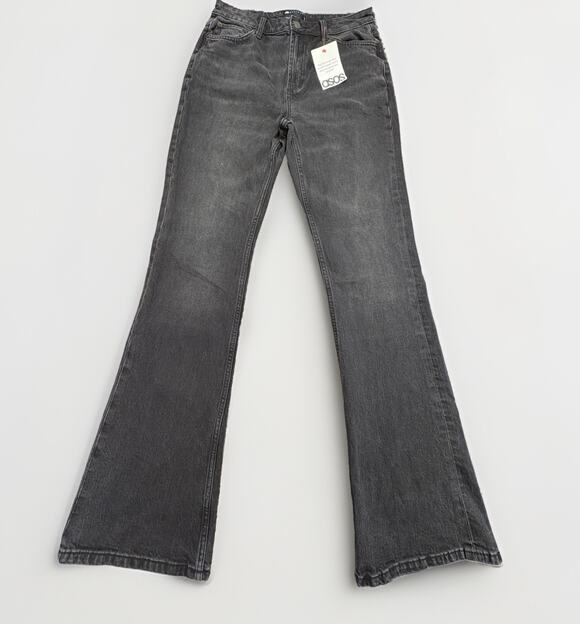 ASOS DESIGN Denim - NWT ASOS DESIGN High-Waisted Jeans Washed Black Charcoal Gray Size 28x34 Tall
